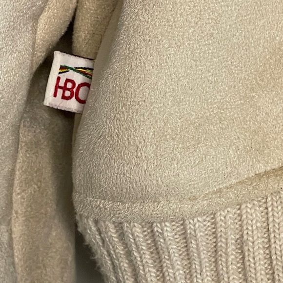 Vintage Hudson’s Bay 2006 Olympic Faux Suede Sherpa Hoodie - Large - Picture 6 of 9